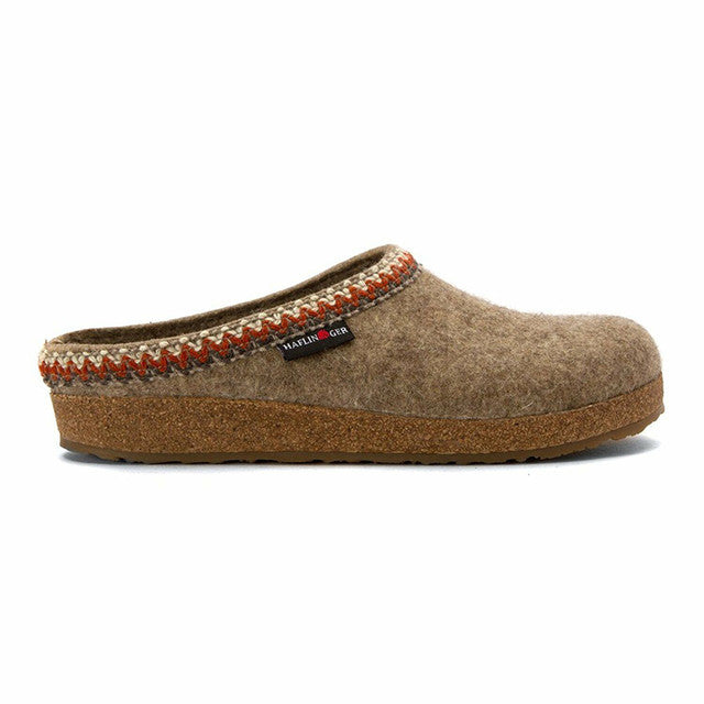 HAFLINGER Unisex Grizzly Zig Zag Arch Support Wool Clogs (711053)