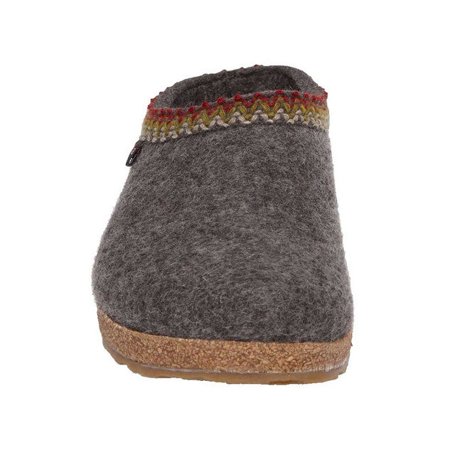 HAFLINGER Unisex Grizzly Zig Zag Arch Support Wool Clogs (711053)