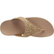 FITFLOP Women's Lulu Glitter Toe-Thongs Rose Gold Sandals (X03-323)