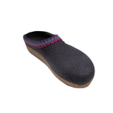 HAFLINGER Unisex Grizzly Zig Zag Arch Support Wool Clogs (711053)