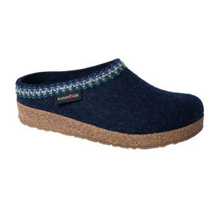 HAFLINGER Unisex Grizzly Zig Zag Arch Support Wool Clogs (711053)