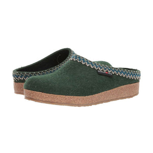 HAFLINGER Unisex Grizzly Zig Zag Arch Support Wool Clogs (711053)