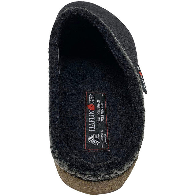 HAFLINGER Unisex Grizzly Zig Zag Arch Support Wool Clogs (711053)