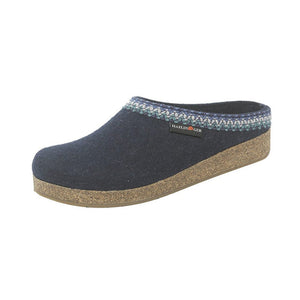 HAFLINGER Unisex Grizzly Zig Zag Arch Support Wool Clogs (711053)