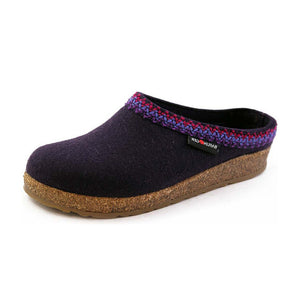 HAFLINGER Unisex Grizzly Zig Zag Arch Support Wool Clogs (711053)