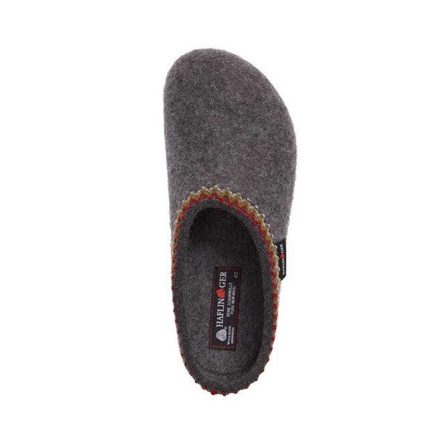 HAFLINGER Unisex Grizzly Zig Zag Arch Support Wool Clogs (711053)