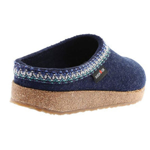 HAFLINGER Unisex Grizzly Zig Zag Arch Support Wool Clogs (711053)